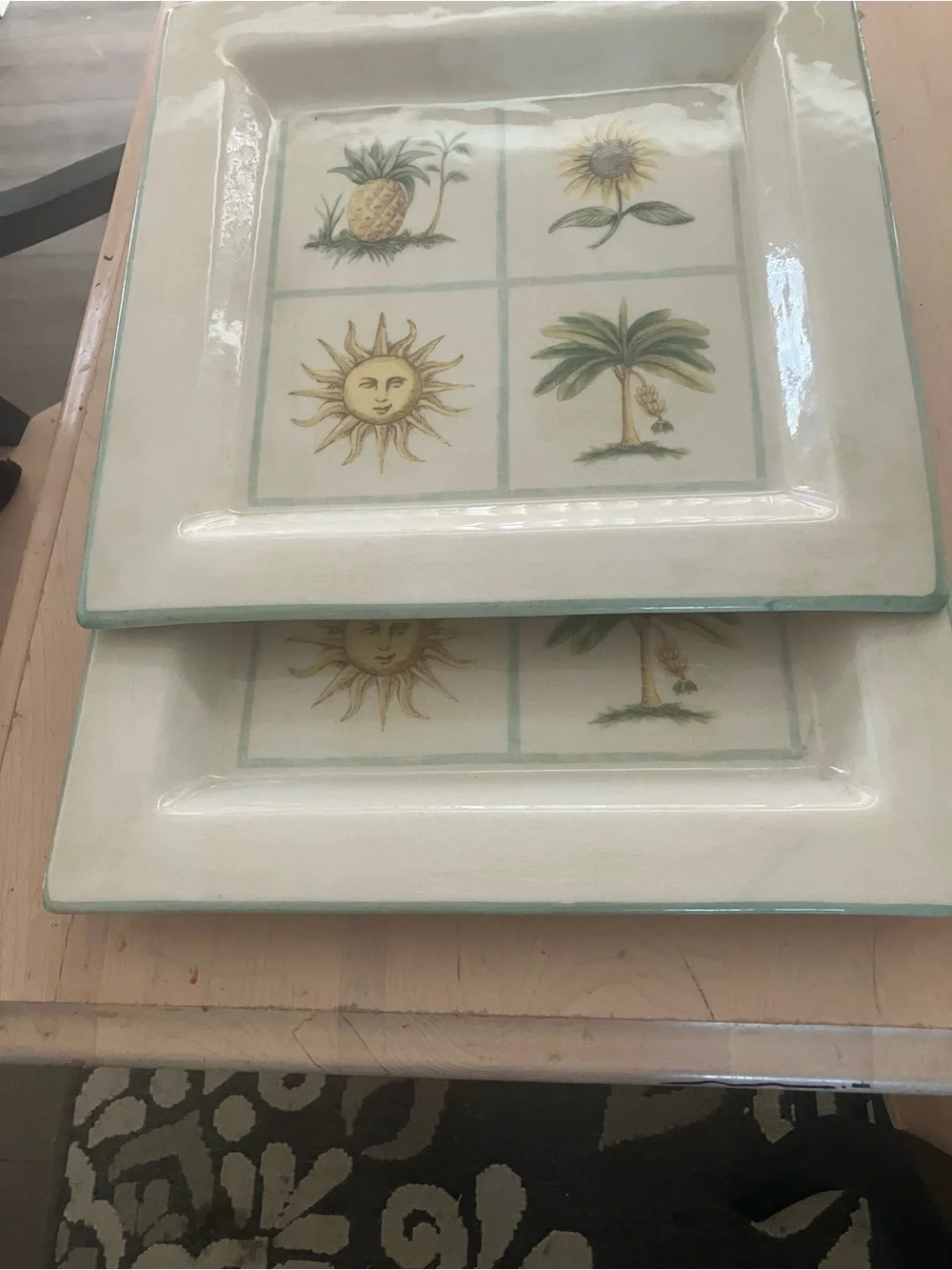 A Pair of Williams Sonoma Square Serving Platters